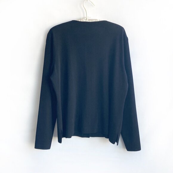 Exclusively Misook Cardigan with Big Buttons - Picture 2 of 9